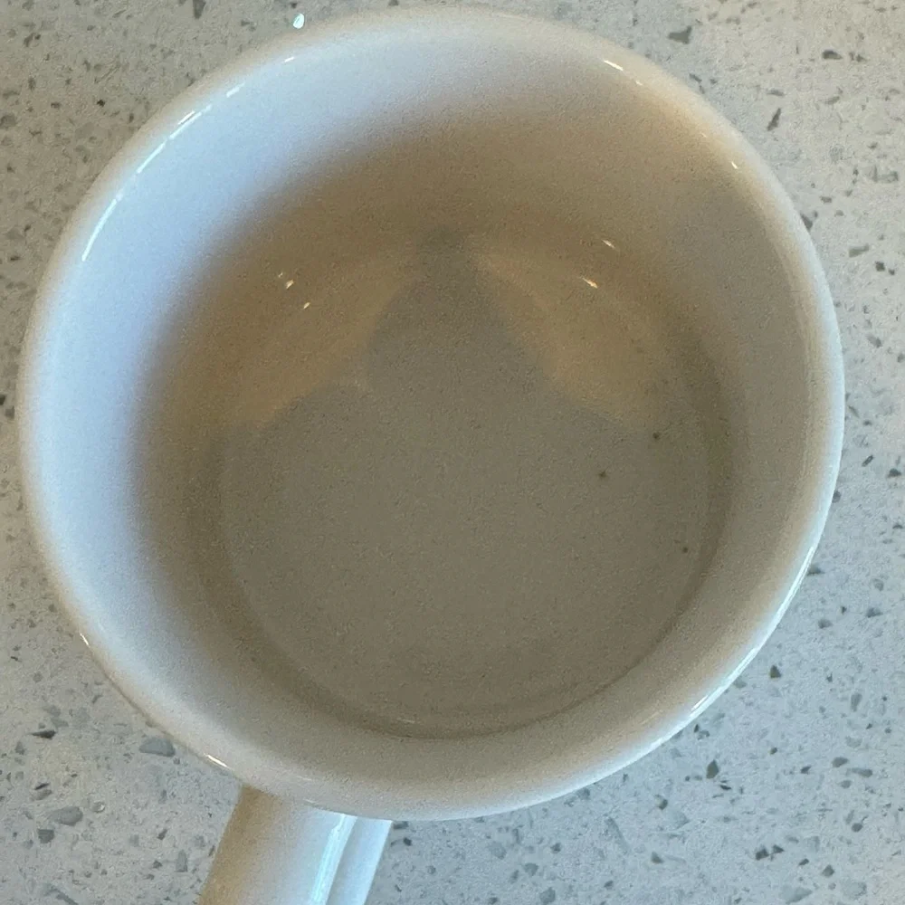 Pottery Barn White Mug with Black Letter B